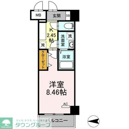 ホーリーホックの物件間取画像